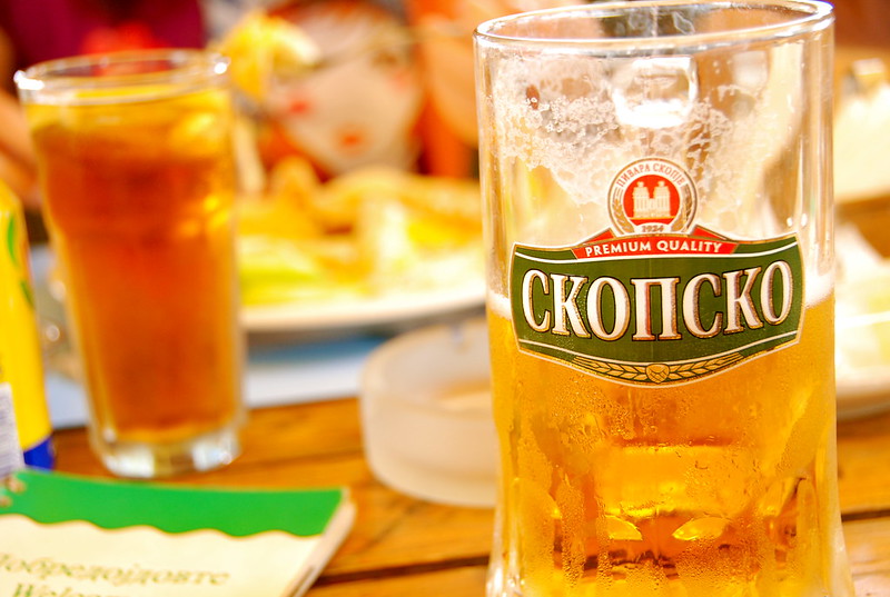 North Macedonian Food - Skopsko Beer